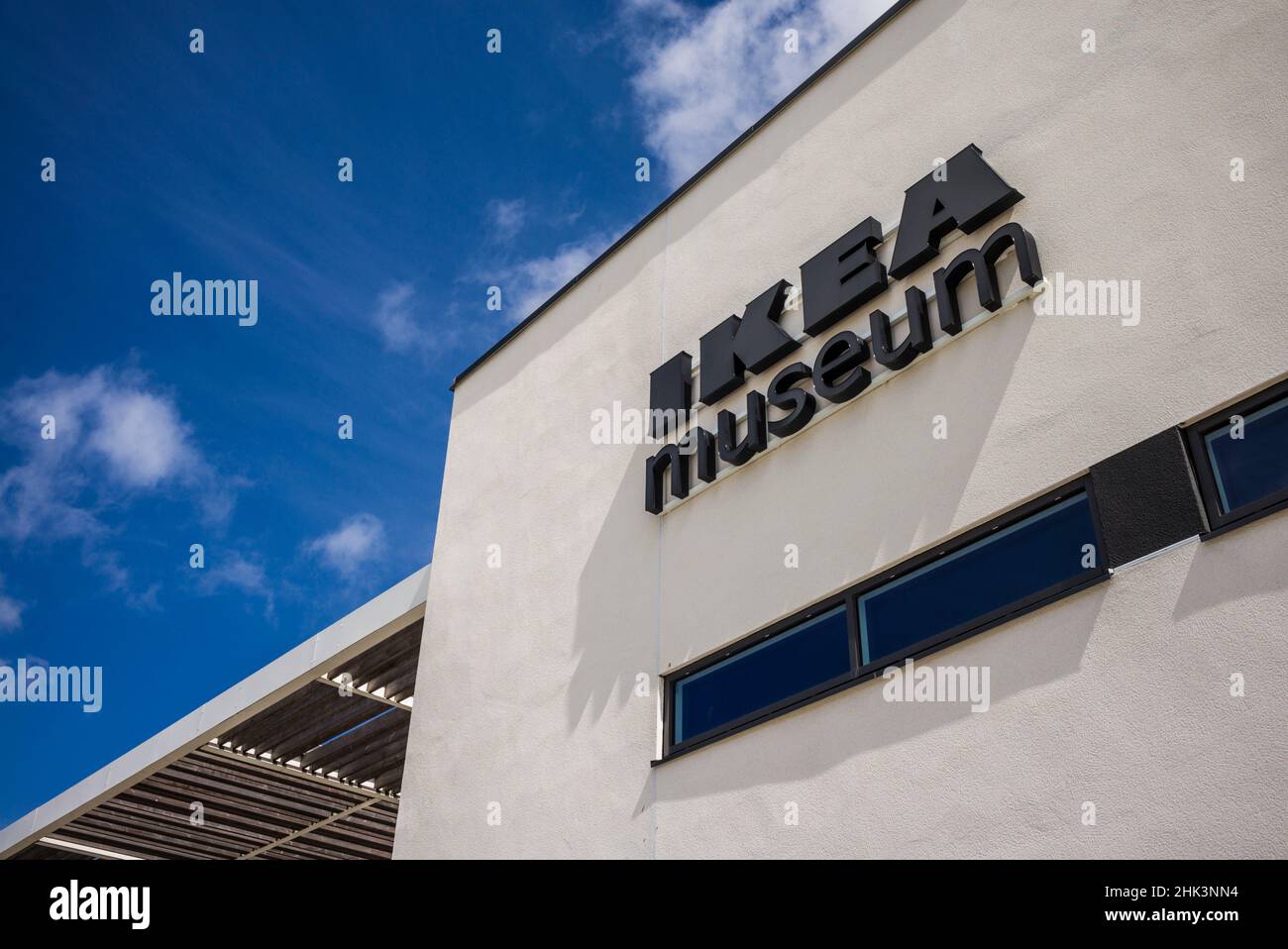 Sweden, Smaland, Almhult, site of the first IKEA store built in Sweden ...