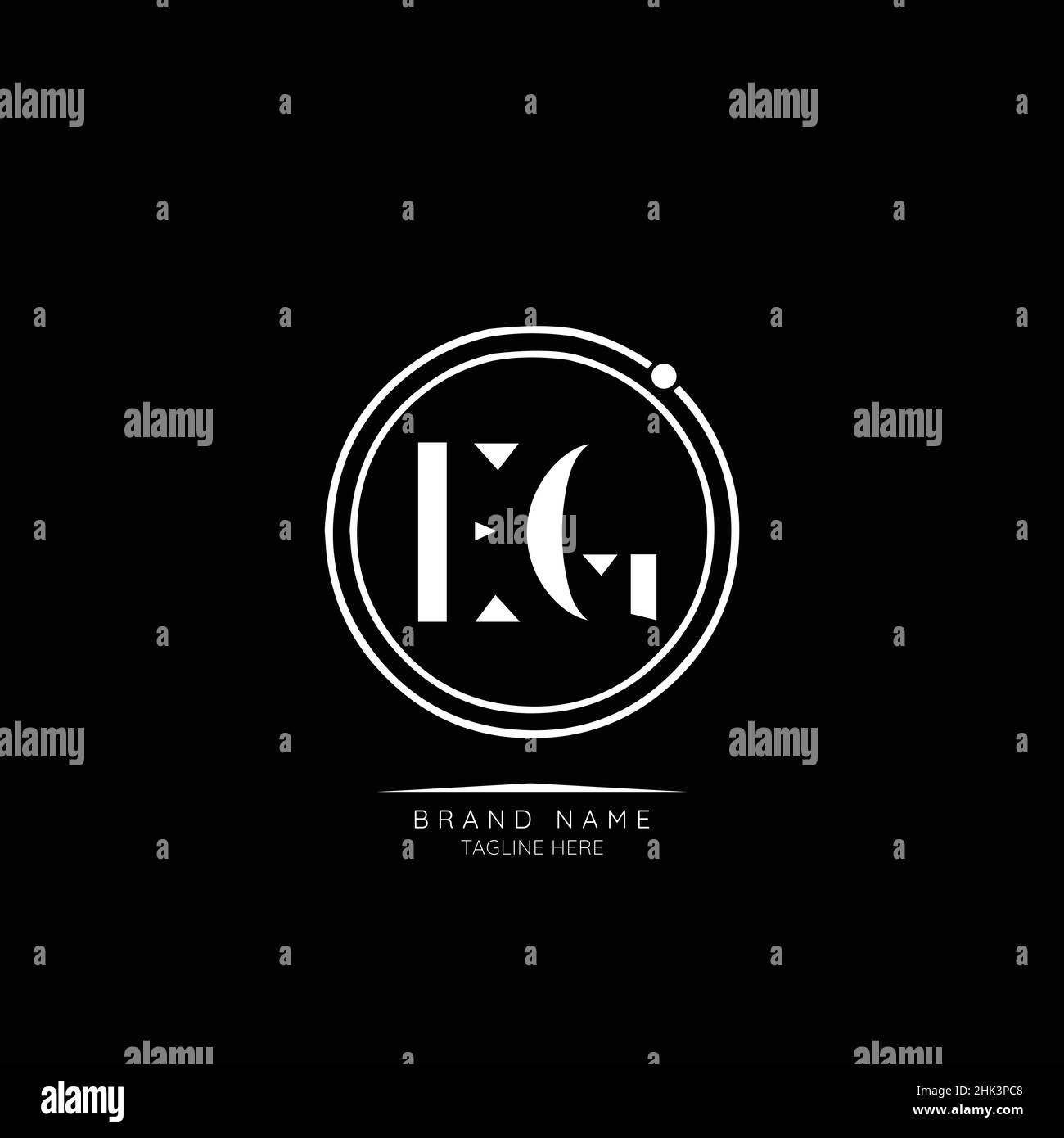 Modern Luxury EG Letter Business Logo Design Alphabet Icon Vector ...