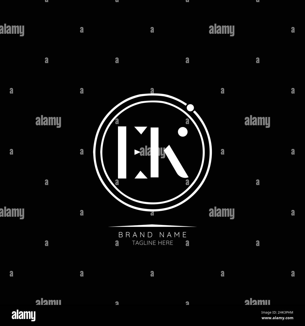 Modern Luxury EK Letter Business Logo Design Alphabet Icon Vector ...