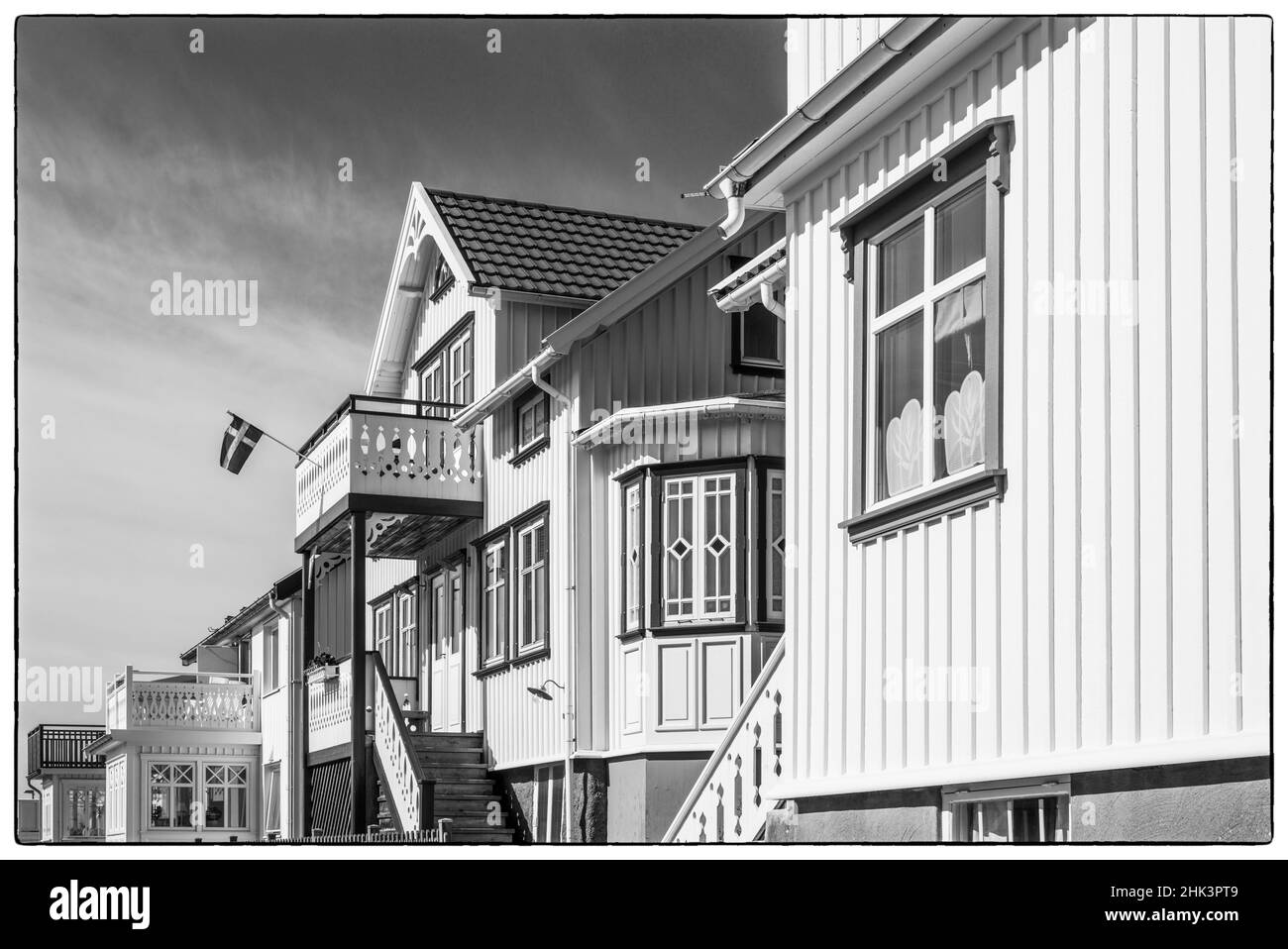 Sweden, Bohuslan, Tjorn Island, Ronnang, village house detail Stock Photo