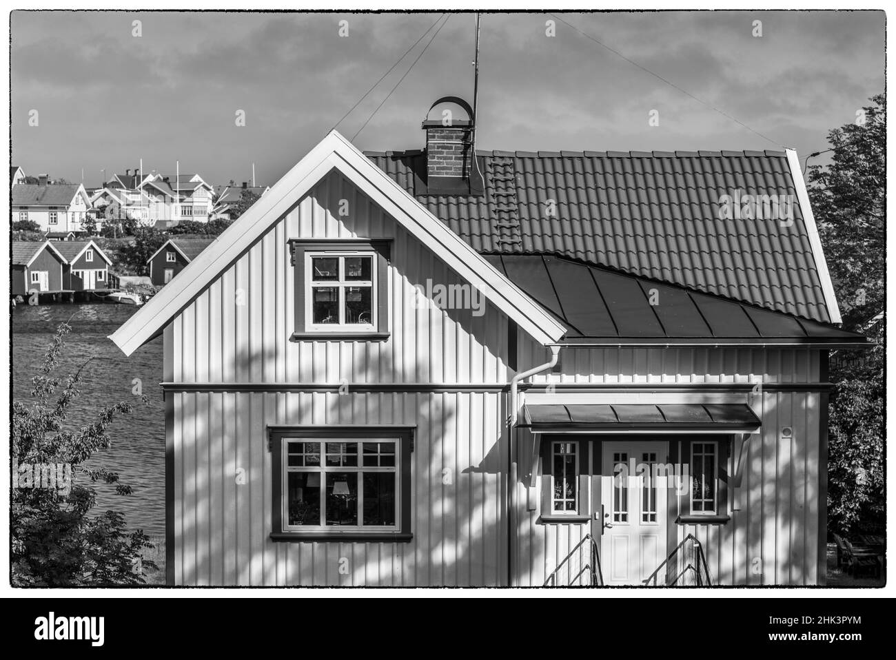Sweden, Bohuslan, Hovenaset, village house detail Stock Photo