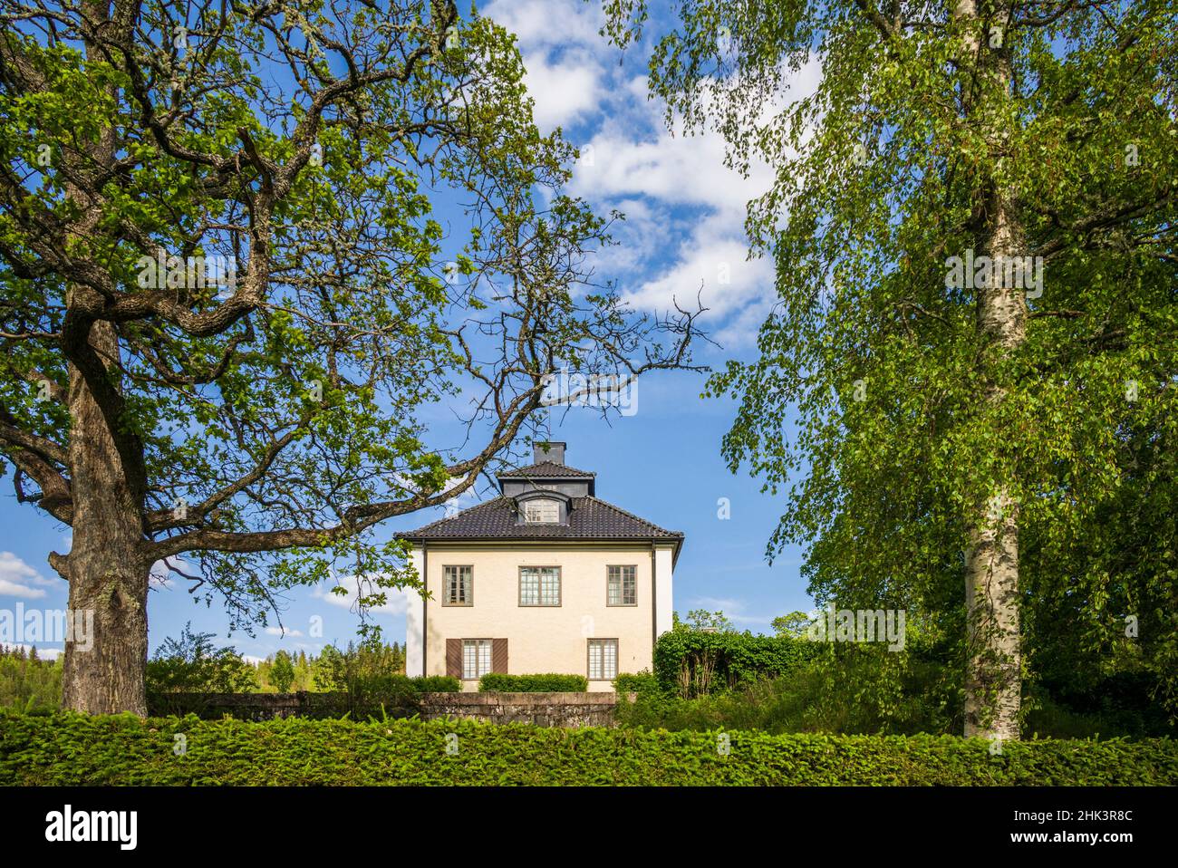 Sweden, Varmland, Marbacka, estate of first female writer to win the Noble Prize of Literature, Selma Lagerlof, main house Stock Photo