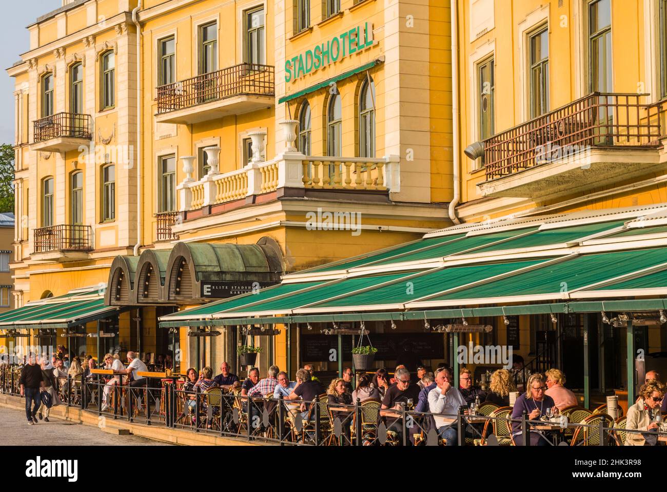 Sweden, Varmland, Karlstad, Stadshotell hotel, with people Stock Photo