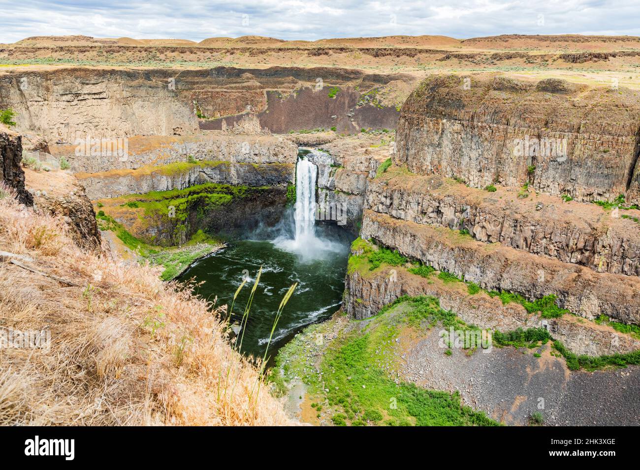 Palouse Falls State Park, Washington State, USA. Palouse Falls in Palouse Falls State Park. Stock Photo