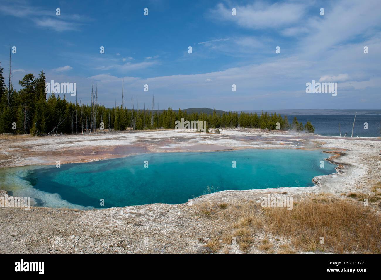 USA, Wyoming, Yellowstone National Park, West Thumb Geyser Basin, Abyss ...