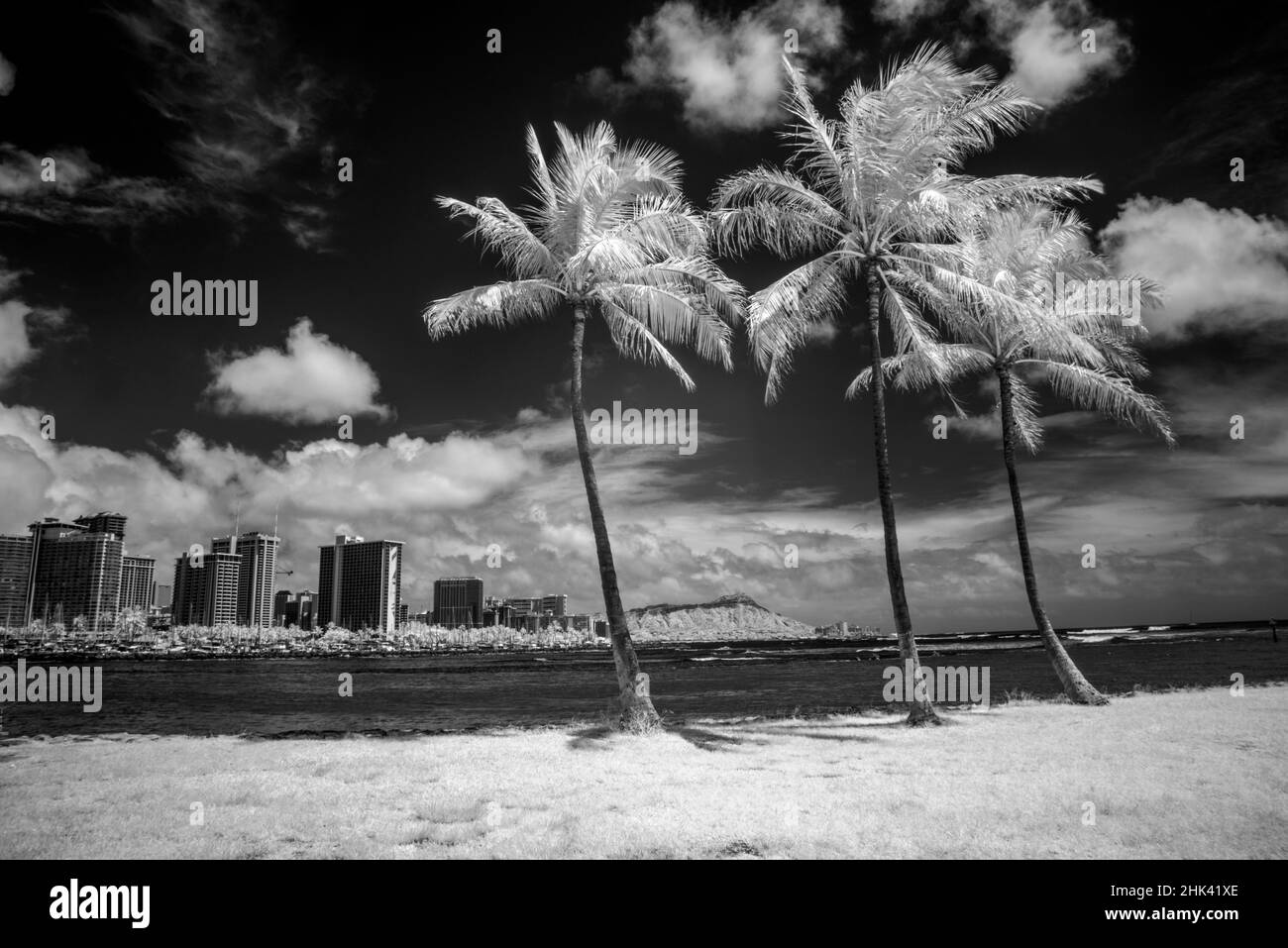 Honolulu hawaii Black and White Stock Photos & Images - Alamy