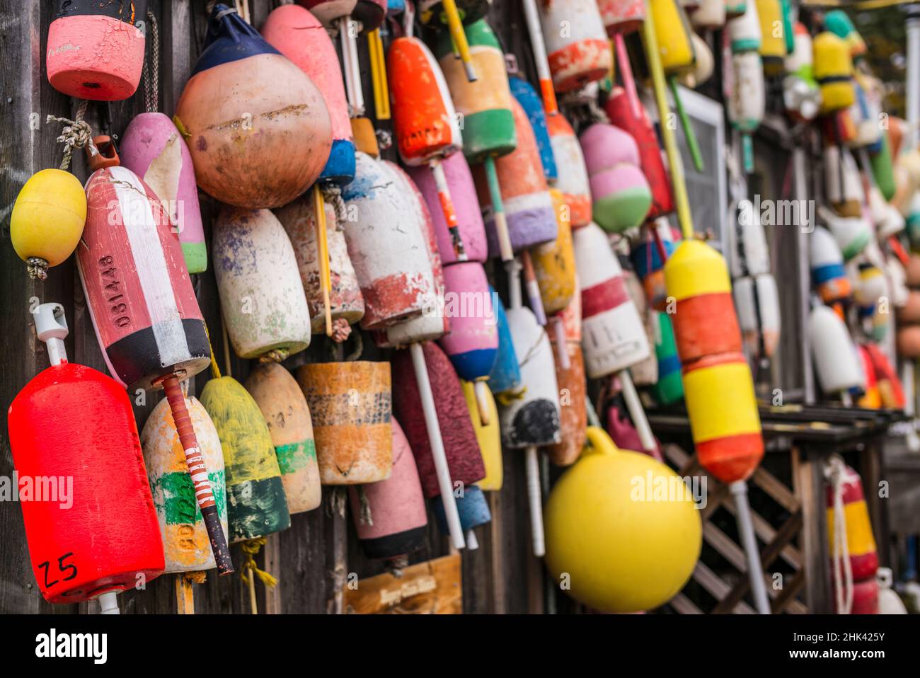 USA, Maine, Mt. Desert Island. Eden, traditional lobster shack seafood restaurant during autumn