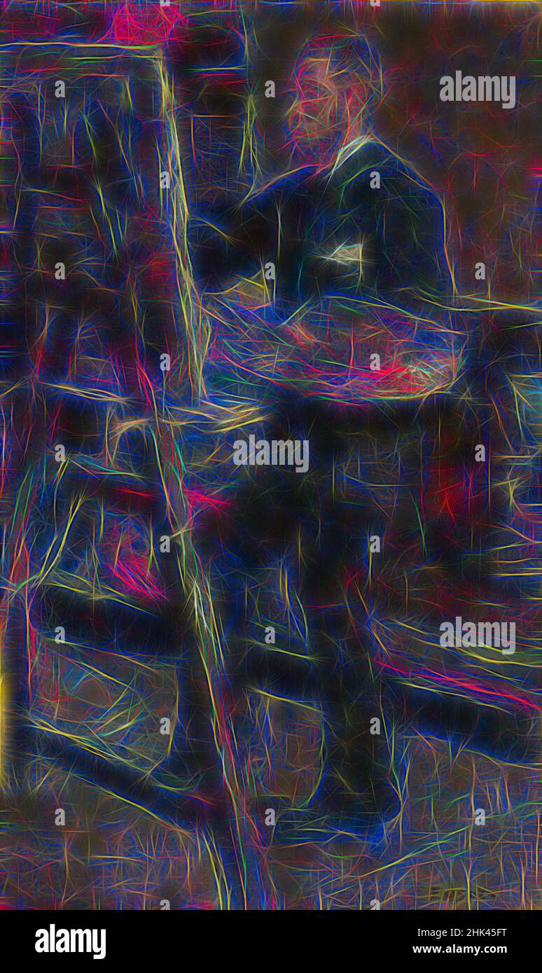 Inspired by The painter Alfred William Finch, James Ensor, 1880, painting, circa 1880s, Belgian Art, Reimagined by Artotop. Classic art reinvented with a modern twist. Design of warm cheerful glowing of brightness and light ray radiance. Photography inspired by surrealism and futurism, embracing dynamic energy of modern technology, movement, speed and revolutionize culture Stock Photo