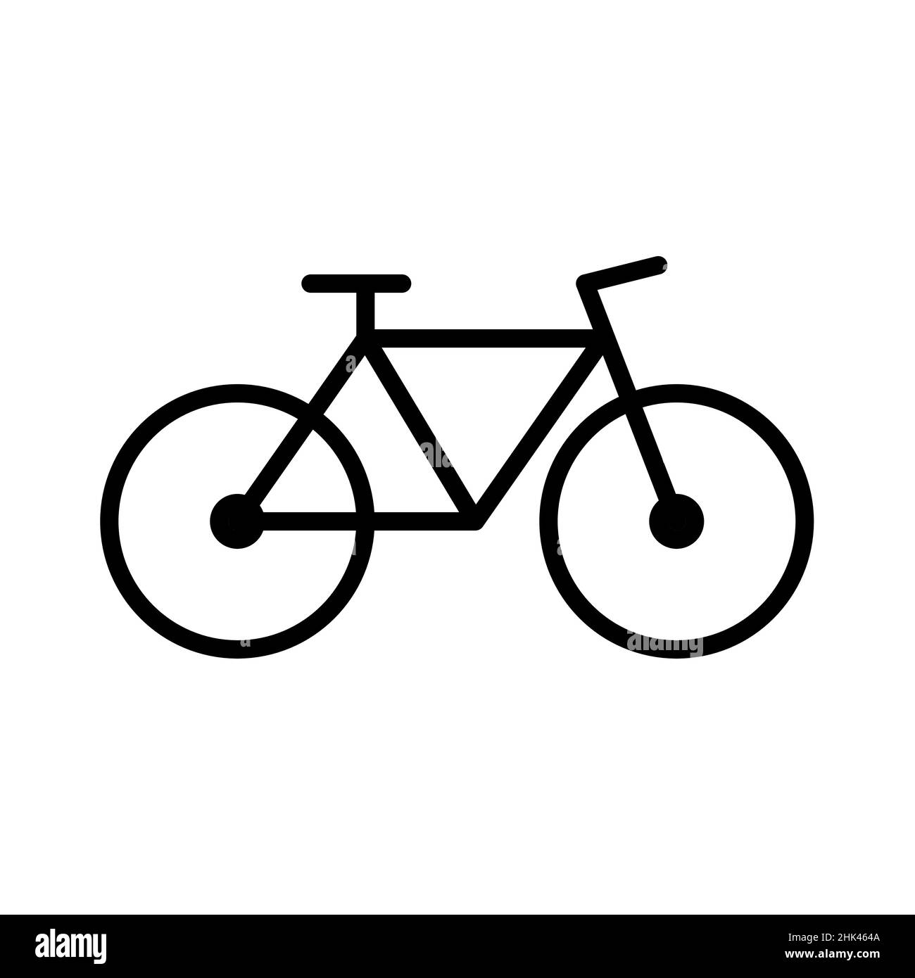 Bicycle icon. Pixel perfect, editable stroke Stock Vector