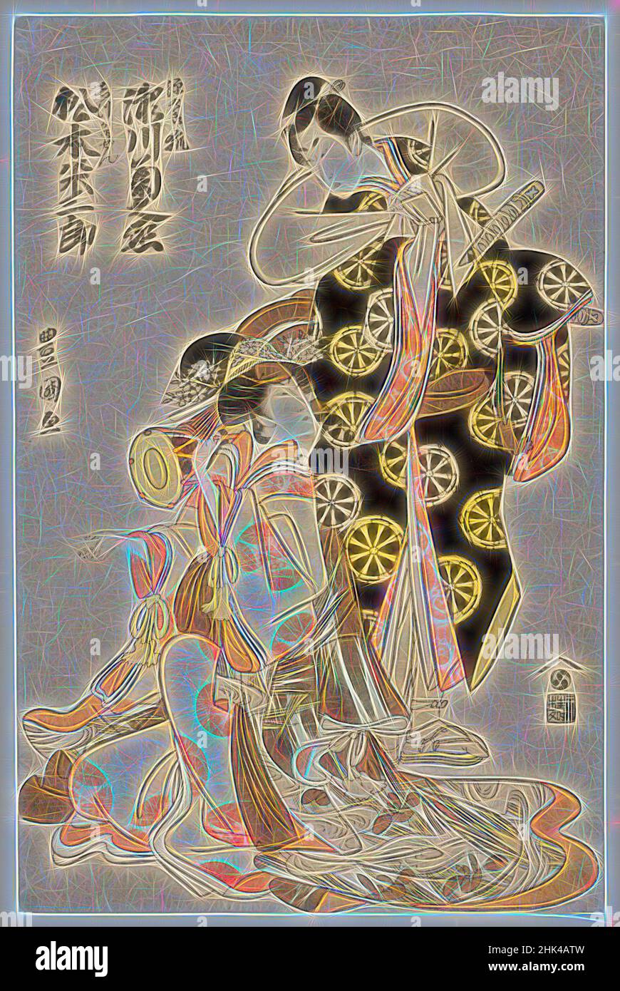 Original Horror Kabuki Woodblock Triptych - Toyokuni III (Kunisada) - Edo Period Original Horror Kabuki Woodblock Triptych - Toyokuni III (Kunisada) - Edo Period
