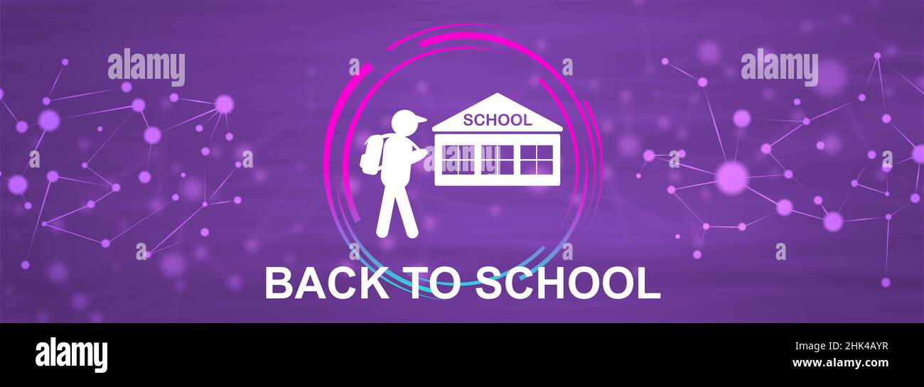 Illustration of a back to school concept Stock Photo - Alamy