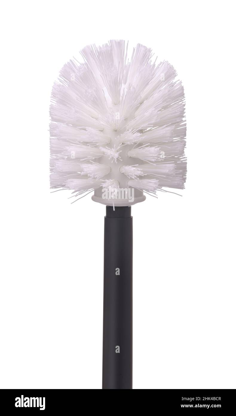 Front view of new plastic toilet brush isolated on white Stock Photo ...