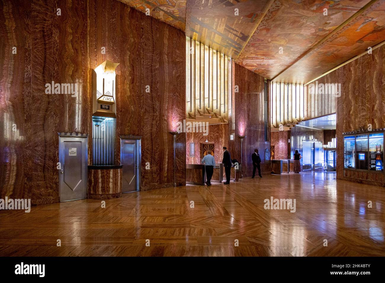 Inside the lobby of the Chrysler Building in New York City. Stock Photo