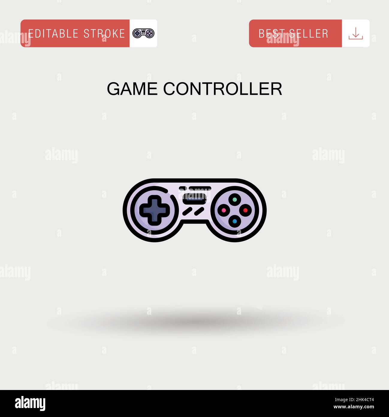 Game controller Simple vector icon Stock Vector Image & Art - Alamy