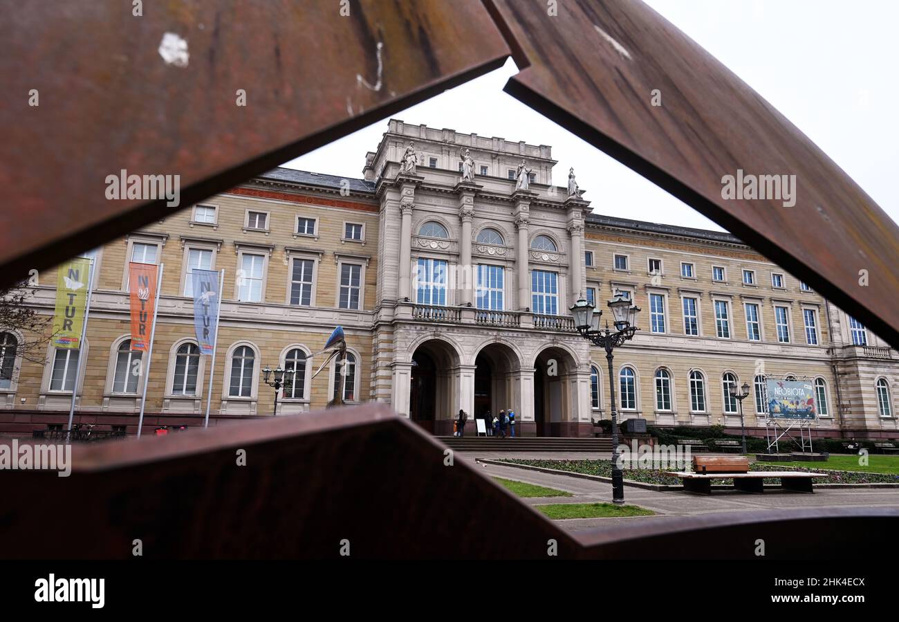 Karlsruhe, Germany. 29th Jan, 2022. The State Museum of Natural History. On 02.02.2022, the new online knowledge portal 'Wunderkammer' is to be presented. With the portal, the Natural History Museum makes a look into its collections possible. Credit: Uli Deck/dpa/Alamy Live News Stock Photo