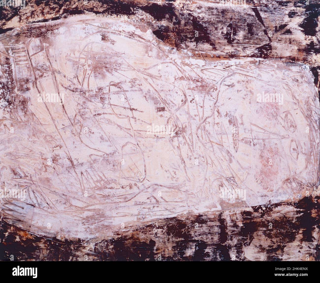 Artwork by French artist Jean Dubuffet, 1955 Stock Photo
