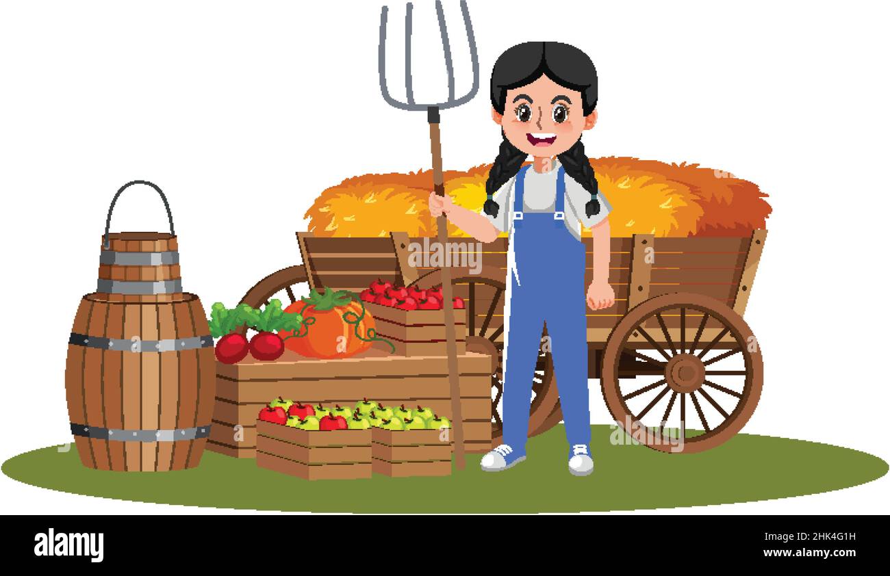A farmer cartoon character on white background illustration Stock Vector Image & Art - Alamy A farmer cartoon character on white background illustration Stock Vector Image & Art - Alamy