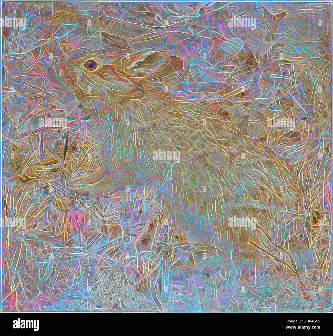 Inspired by The Cotton-Tail Rabbit among Dry Grasses and Leaves, Opaque ...