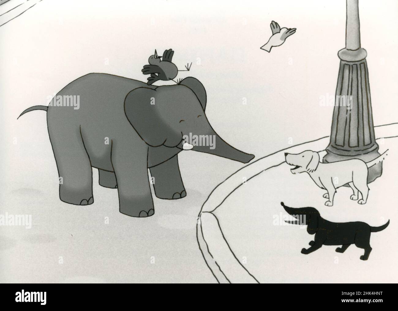 Scene from the animation movie Babar, King of the Elephants, 1999 Stock Photo