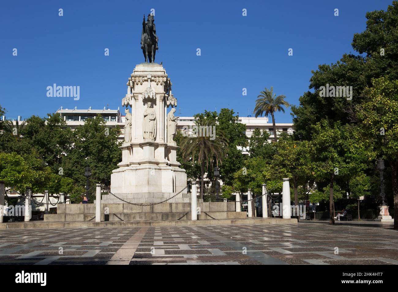 Monument of Ferdinand III of Castile in Seville Stock Photo - Alamy