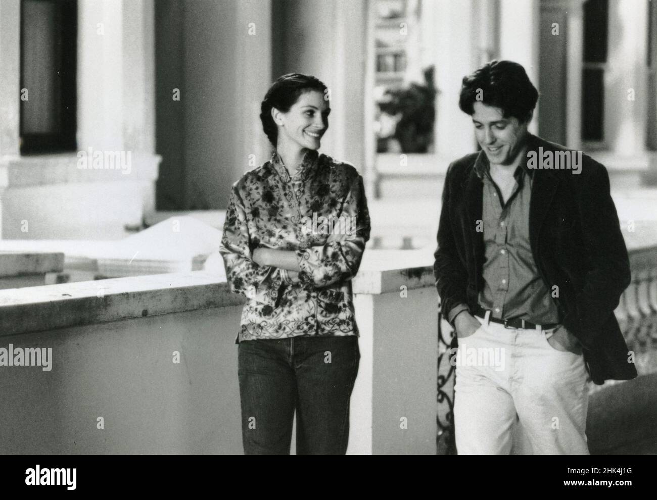 Actors Julia Roberts and Hugh Grant in the movie Notting Hill, 1999 Stock Photo