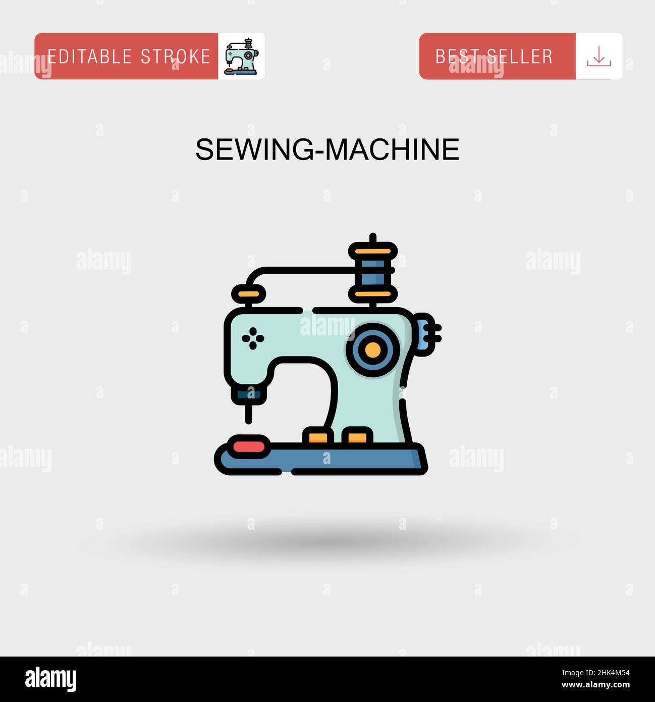 Industrial sewing machine Stock Vector Images - Alamy