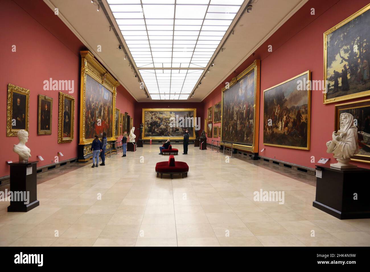 Cracow. Krakow. Poland. National Museum Gallery of 19th century Polish art in Sukiennice (Cloth Hall) Stock Photo