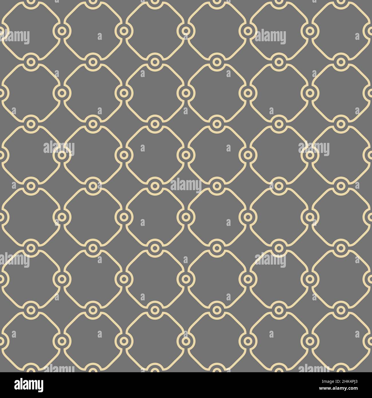 Seamless vector gray and golden ornament in arabian style. Geometric ...
