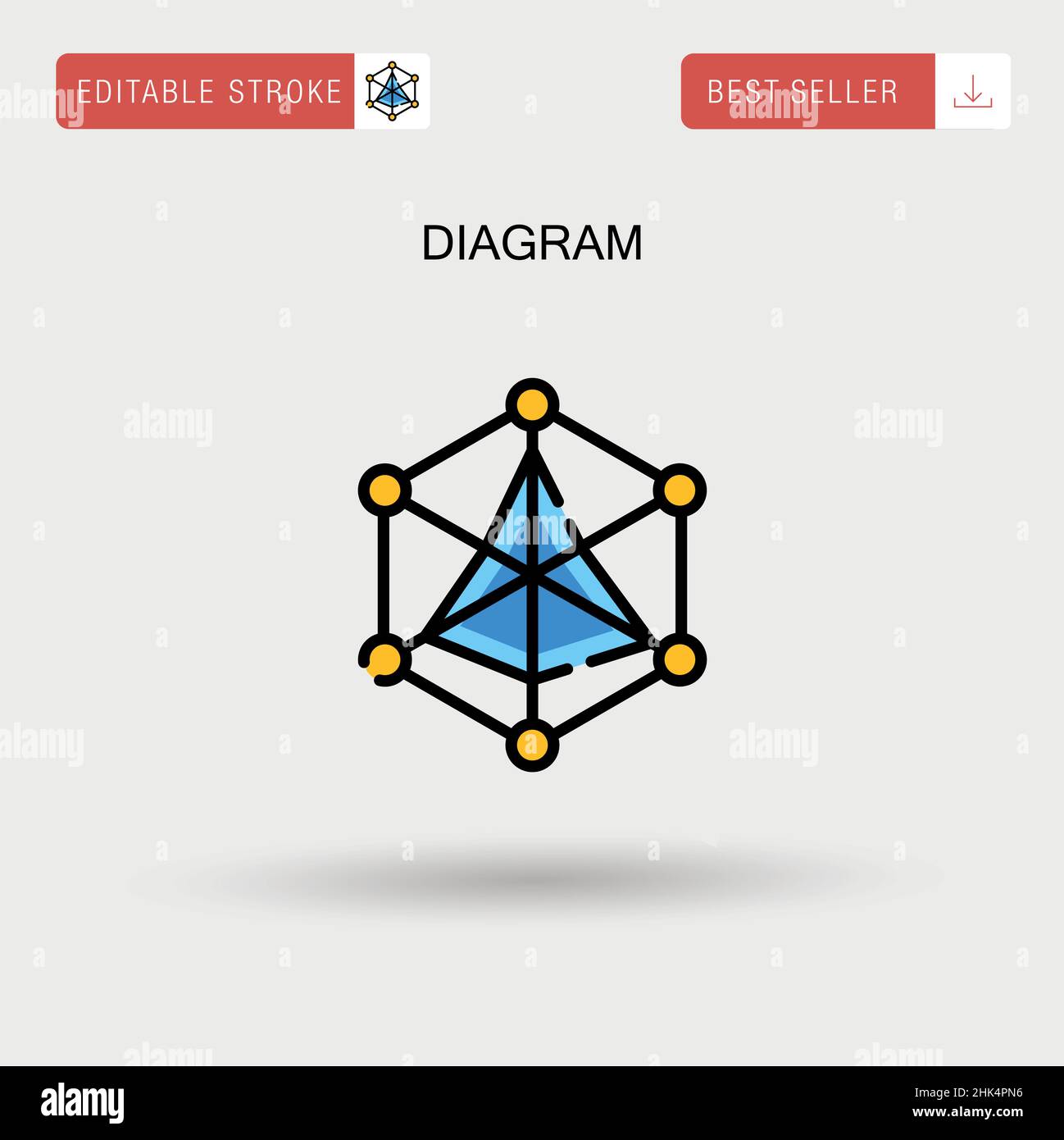 Diagram Simple vector icon Stock Vector Image & Art - Alamy