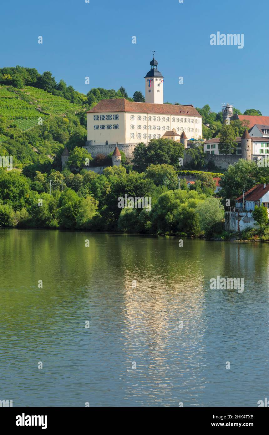 Horneck Castle, Gundelsheim am Neckar, Neckartal Valley, Baden-Wurttemberg, Germany, Europe Stock Photo
