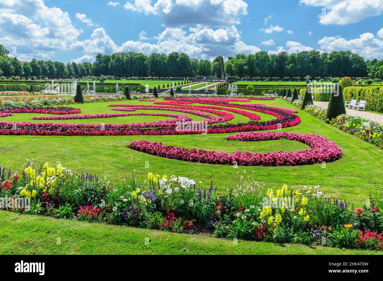 Castle grounds, Ludwigsburg, Baden-Wurttemberg, Germany, Europe Stock Photo