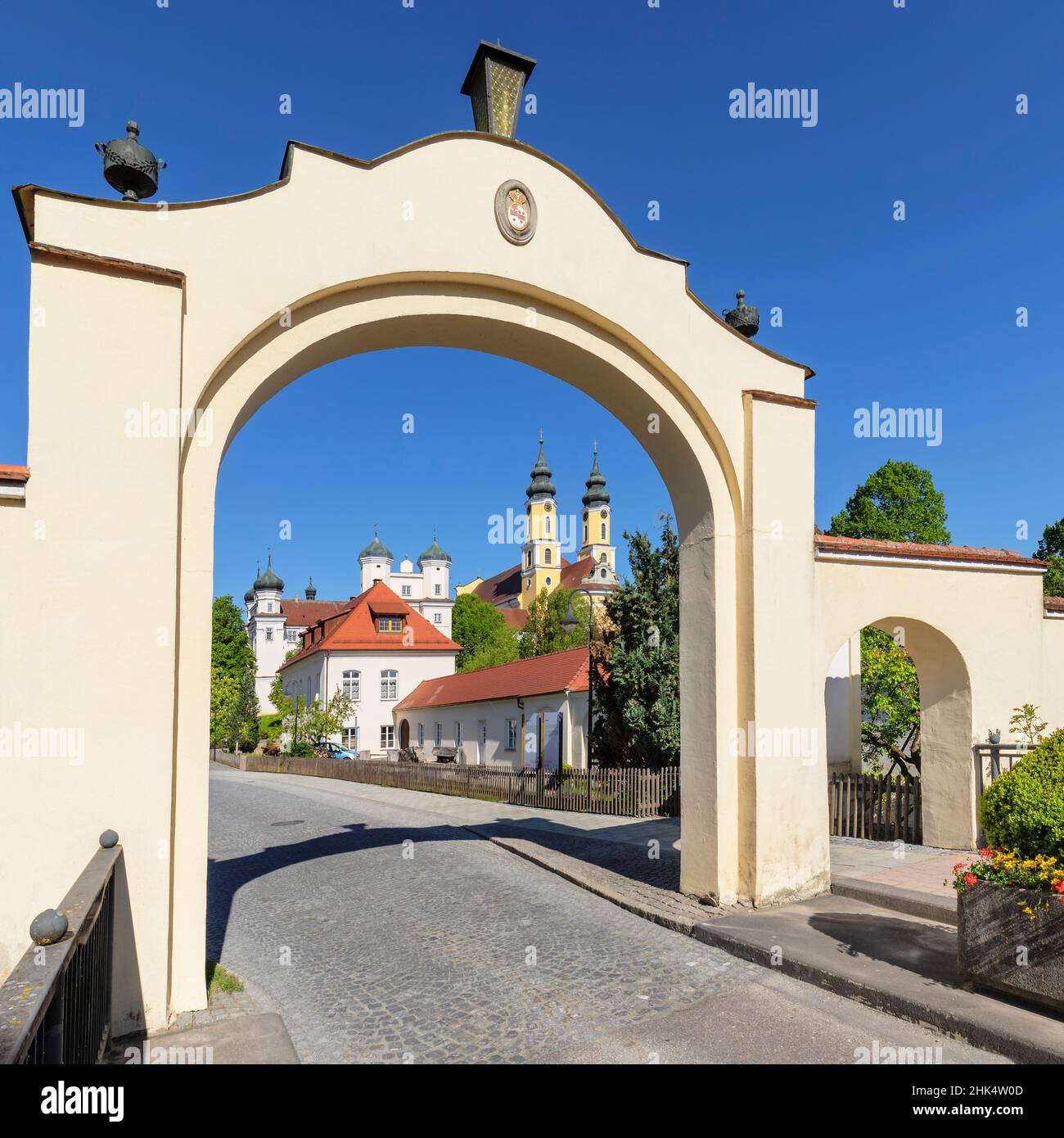 Monastery with St. Verena Monastery Church, Rot an der Rot, Upper Swabia, Baden-Wurttemberg, Germany, Europe Stock Photo