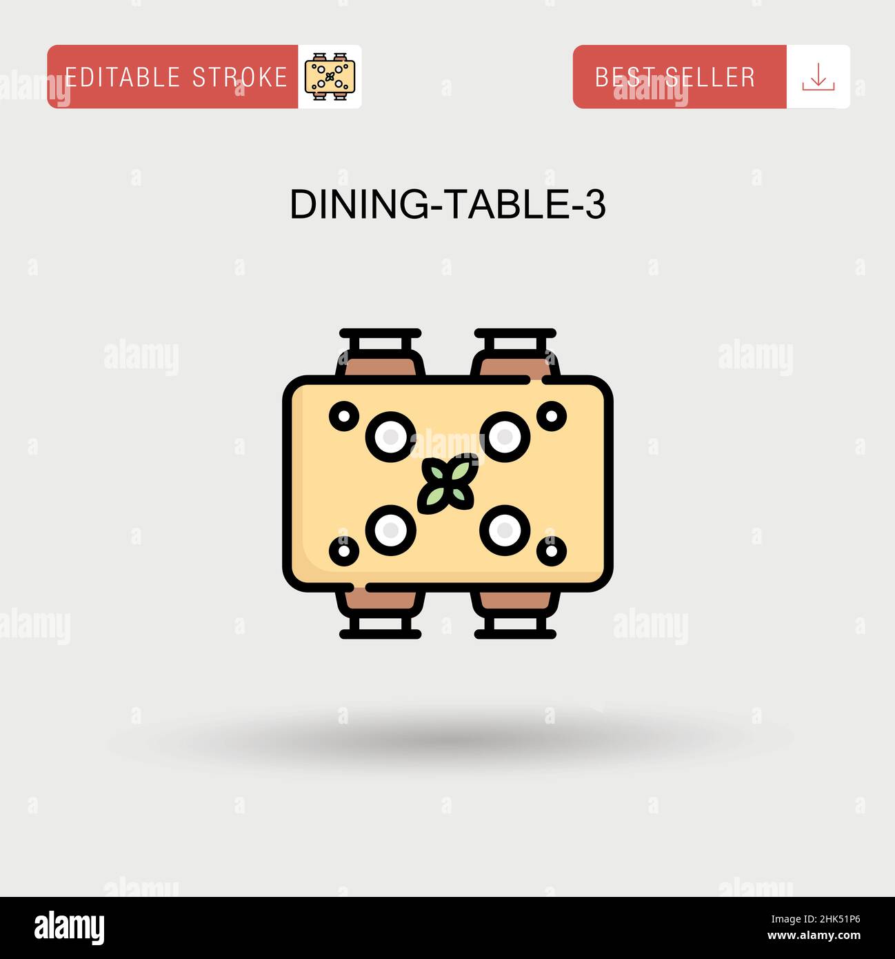 Dining-table-3 Simple vector icon Stock Vector Image & Art - Alamy