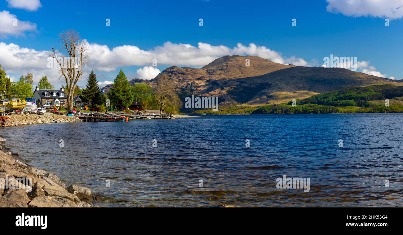 Loch Lomond and Ben Lomond, Loch Lomond and Trossachs National Park, Scotland, United Kingdom, Europe Stock Photo