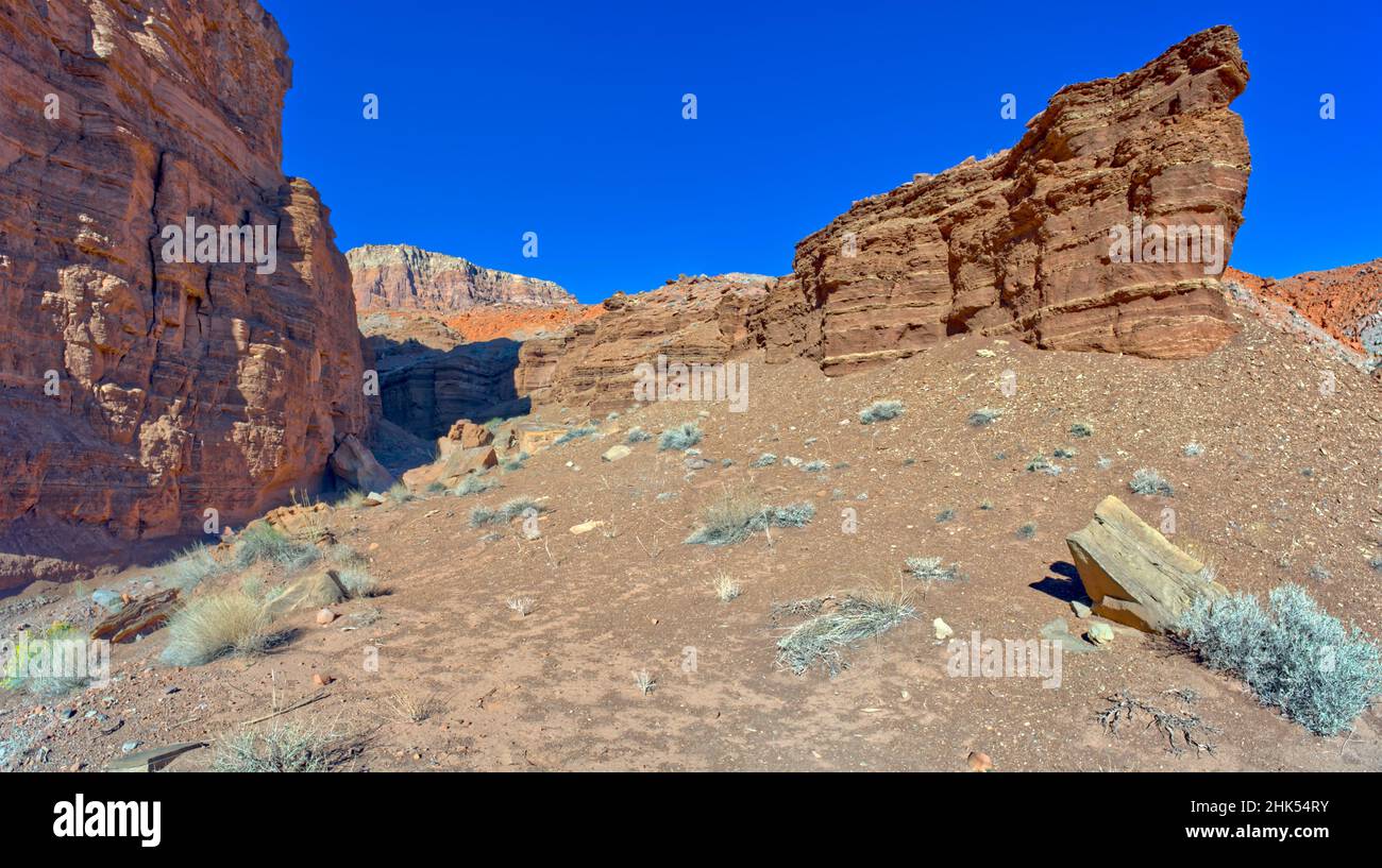 Cliffs of Chocolate Canyon at Vermilion Cliffs National Monument, Arizona, United States of America, North America Stock Photo