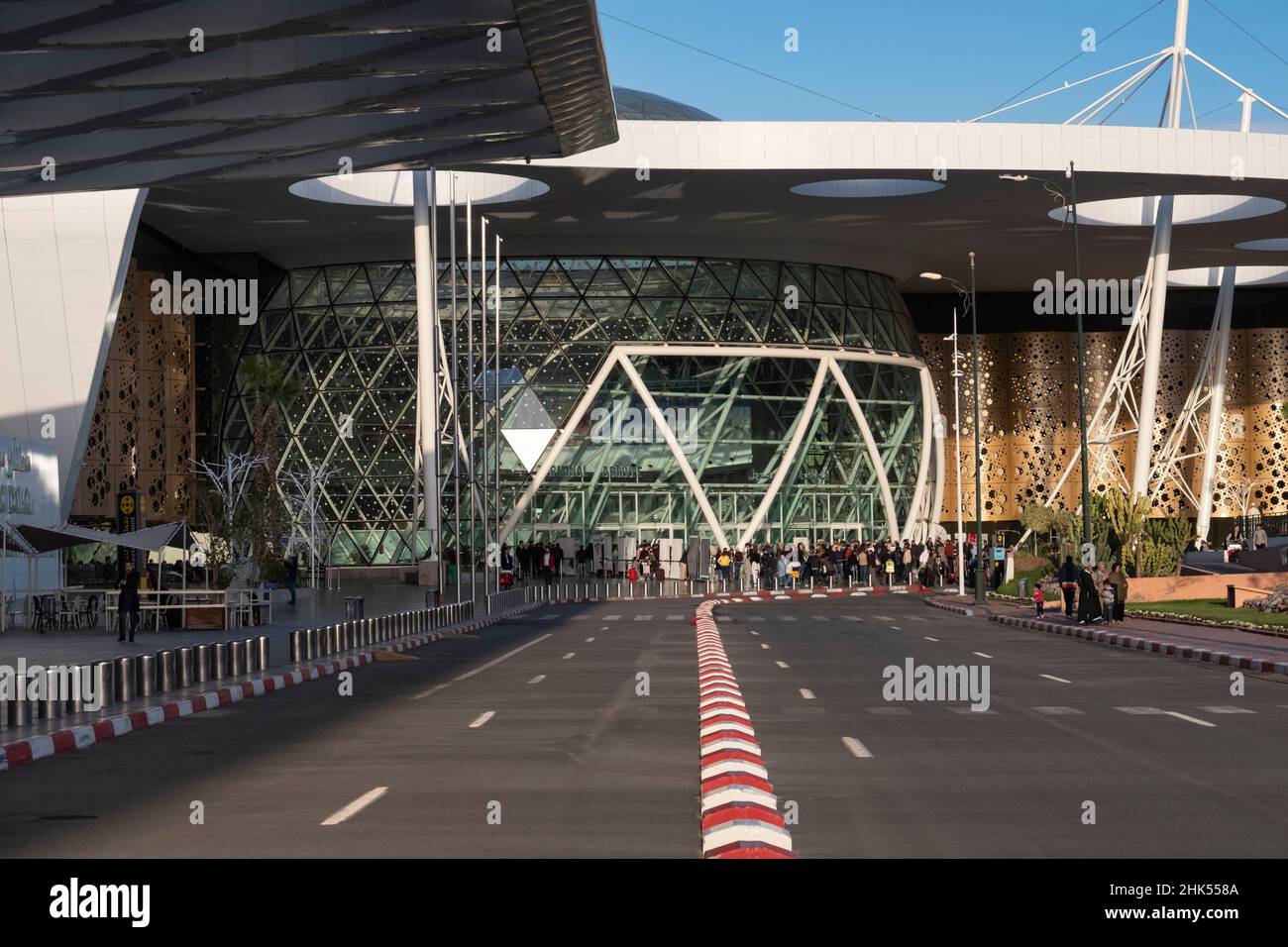 Exterior of Marrakesh Menara Airport, Marrakesh, Marrakesh Safi region, Morocco, North Africa, Africa Stock Photo