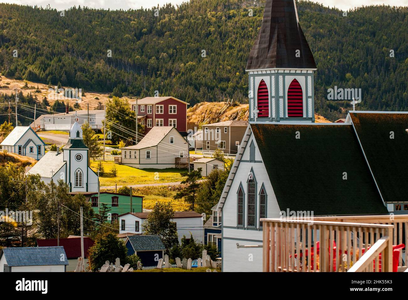 St. Paul's Anglican Church, Trinity, Bonavista Peninsula, Newfoundland, Canada, North America Stock Photo