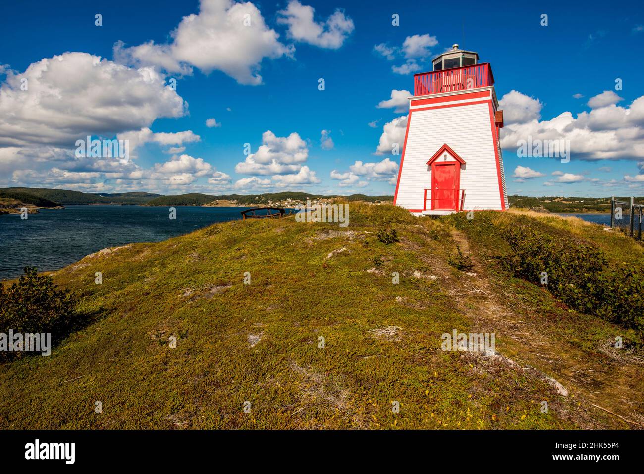 Fort Point (Admiral's Point) Lighthouse, Trinity, Bonavista Peninsula, Newfoundland, Canada, North America Stock Photo