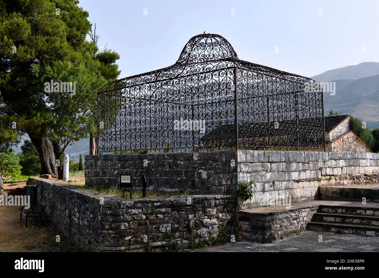 Greece, grave of Ali Pasha in the old byzantine castle of Ioannina, the capital city of Epirus Stock Photo