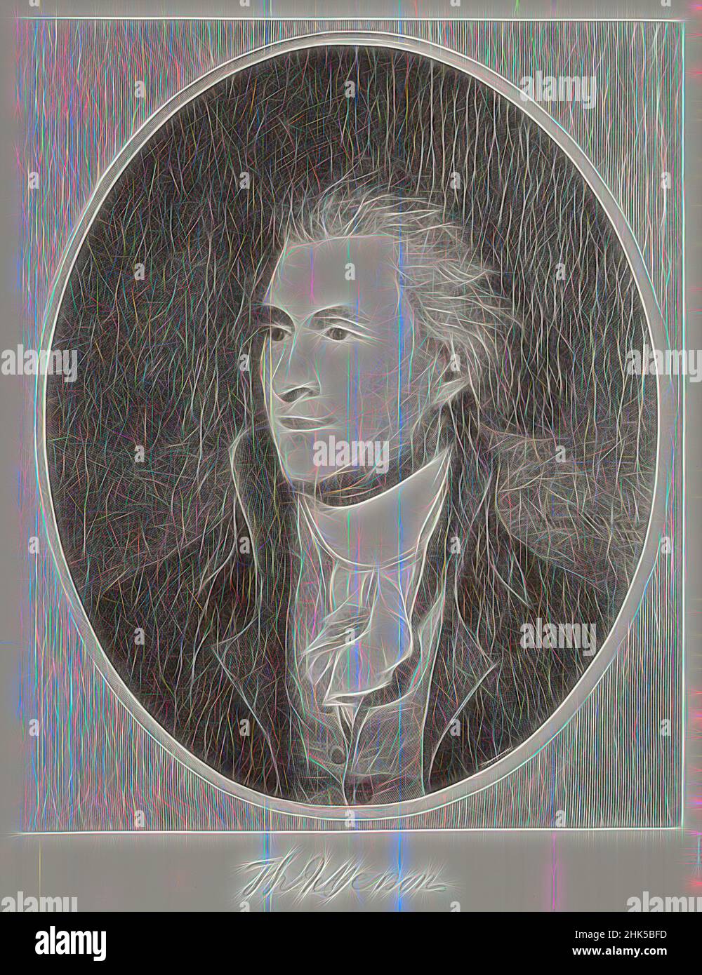Inspired by Thomas Jefferson, Wood engraving on fine tissue paper, 1901, 9 3/4 x 7 15/16 in., 24.8 x 20.2 cm, cravate, Founding Father, government, history, leader, ndd6, politician, President, statesman, United States, Reimagined by Artotop. Classic art reinvented with a modern twist. Design of warm cheerful glowing of brightness and light ray radiance. Photography inspired by surrealism and futurism, embracing dynamic energy of modern technology, movement, speed and revolutionize culture Stock Photo