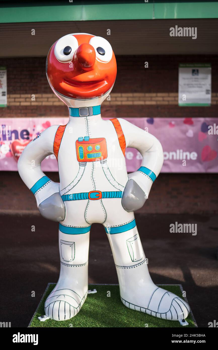 England, North Tyneside, Morph's Epic Art Adventure. In 2022, North Tyneside become the home to the world’s first-ever Morph art trail. Stock Photo