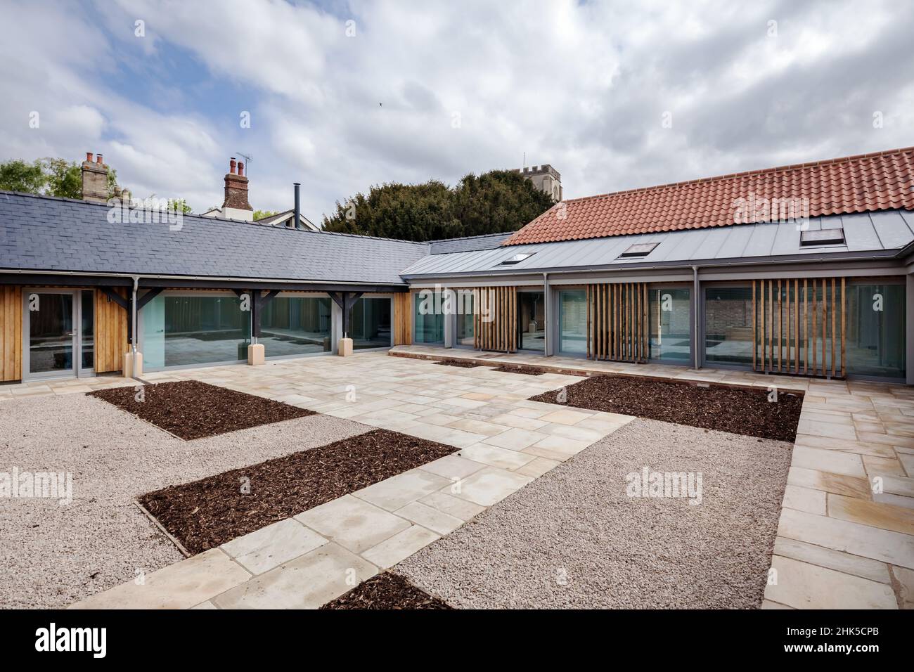 Trumpington, Cambridgeshire May 04 2017 Exterior facade and