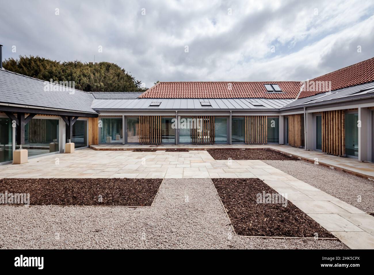 Trumpington, Cambridgeshire May 04 2017 Exterior facade and