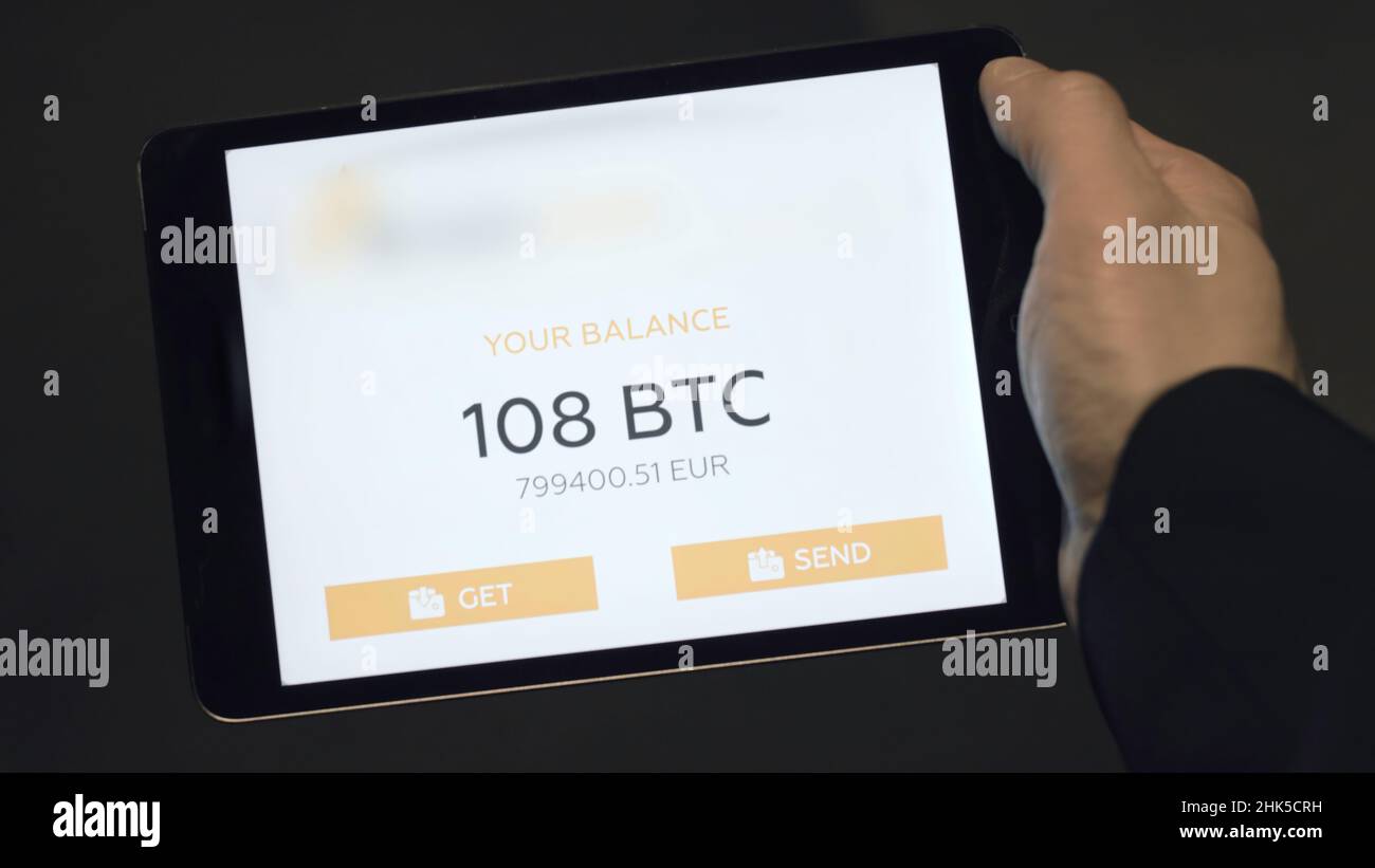 Bitcoin balance wallet smartphone hi-res stock photography and images -  Alamy