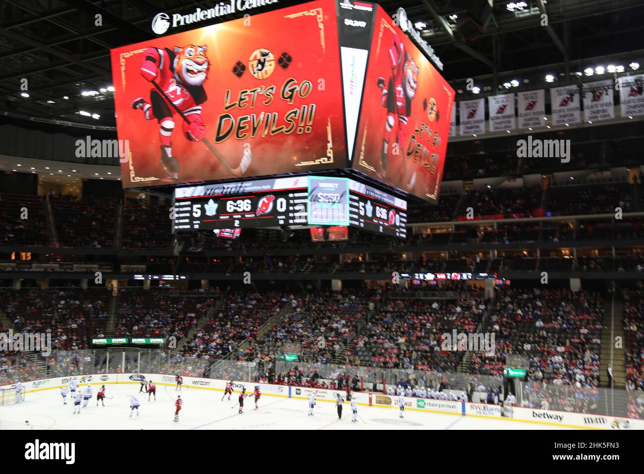 New Jersey Devils 4K Scoreboard Powered by Absen and Trans-Lux