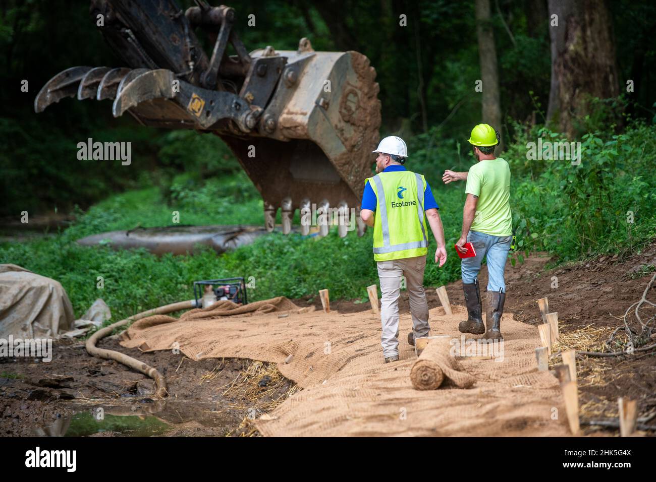 Stream Restoration Project at Roseda Farm Stock Photo Alamy