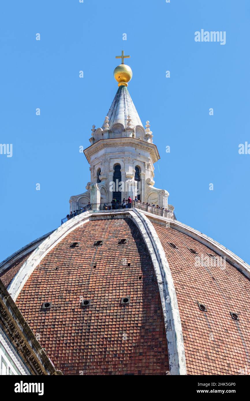 The dome of Cattedrale di Santa Maria del Fiore in Florence Stock Photo ...