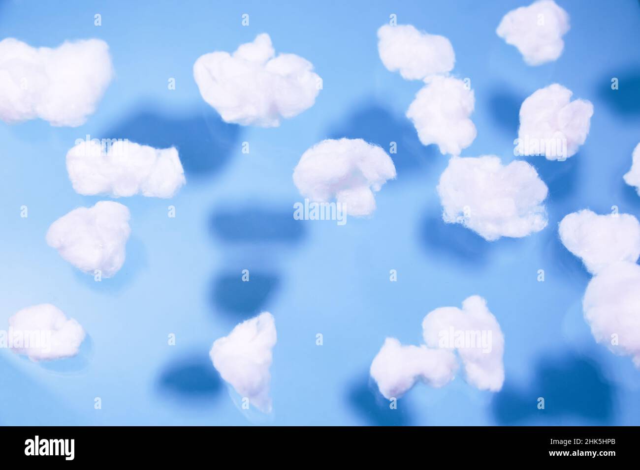 Clouds Made Of Real Cotton Stock Photo - Download Image Now
