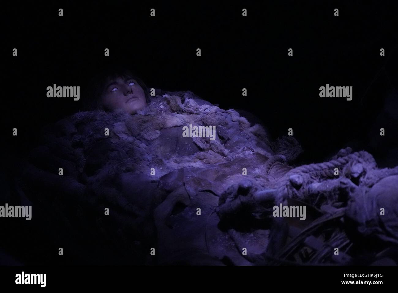 A mannequin of Brandon Stark on display during a preview day of the