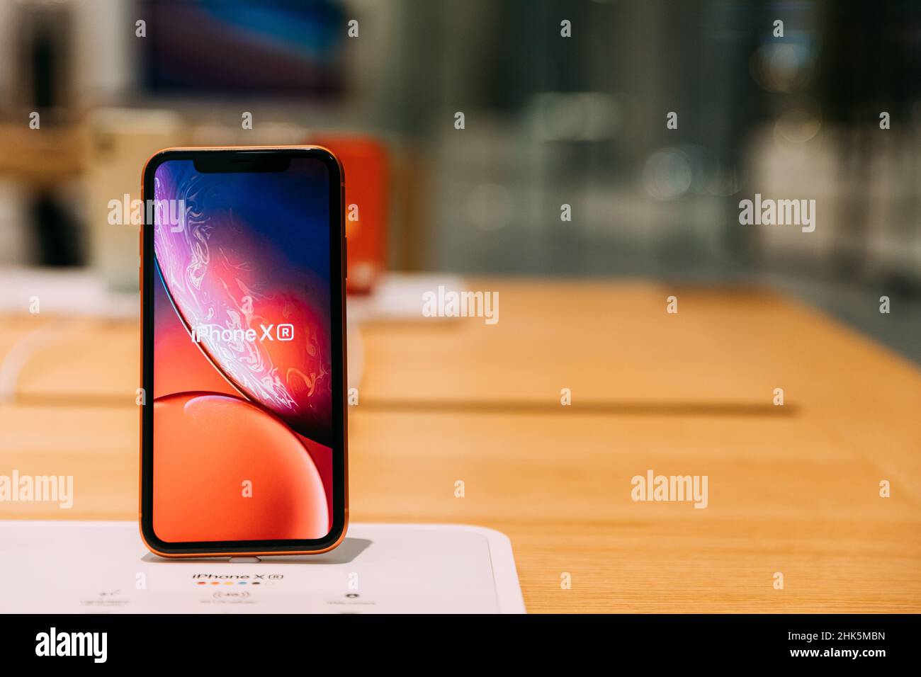 Dubai, UAE May 22, 2021 Apple Iphone Smartphones Presents On